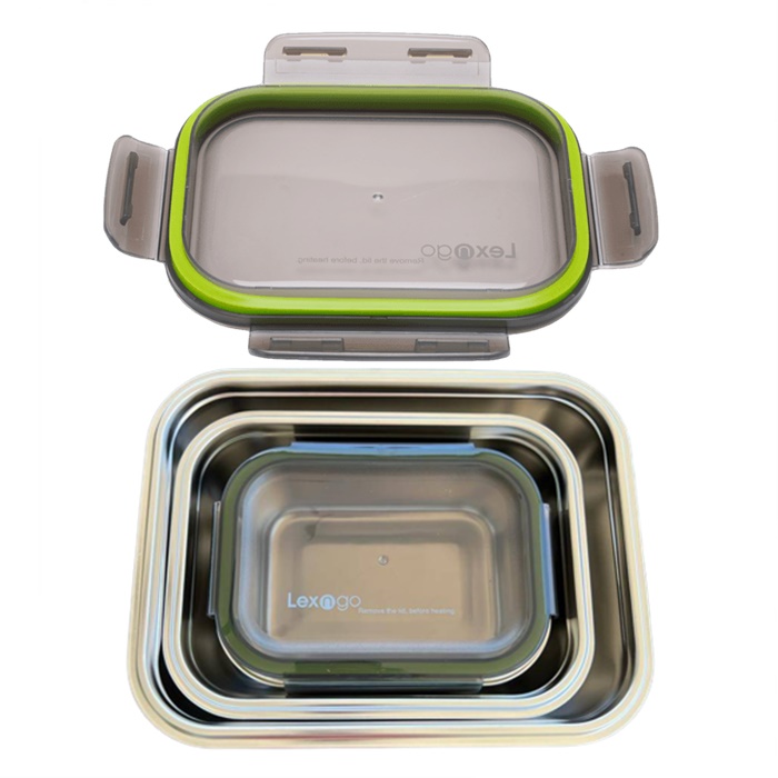 Buy LEXNGO Microwavable Safe Leak-proof Stainless Steel SUS316L Food ...